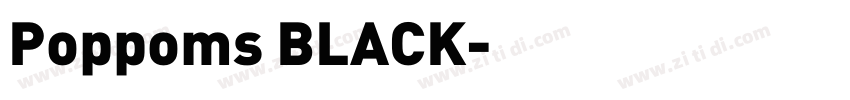 Poppoms BLACK字体转换